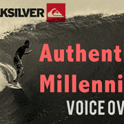 Authentic Millennial Voiceover The voice of Quicksilver commercial